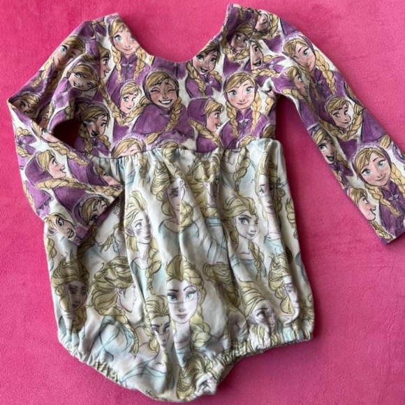 Elsa and Anna from Frozen Boutique Romper - Picture 1 of 1